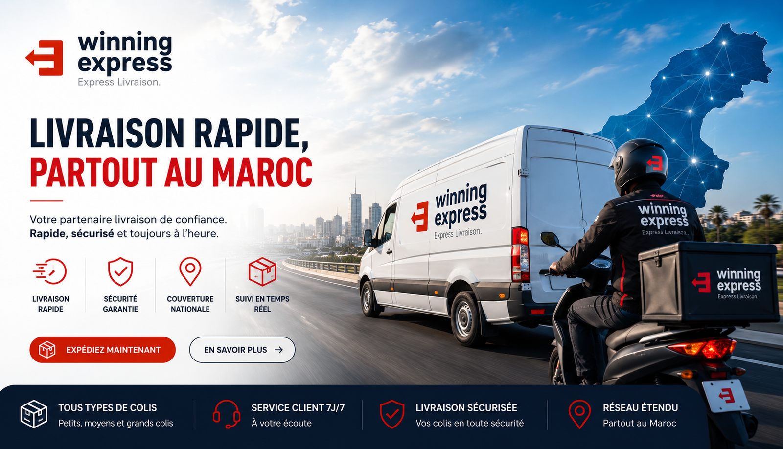 Winning Express — Livraison rapide partout au Maroc